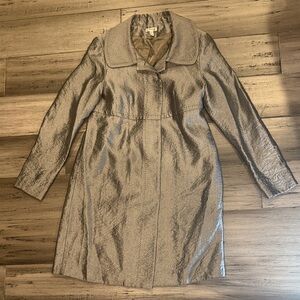 Semantiks Metallic Trench Coat